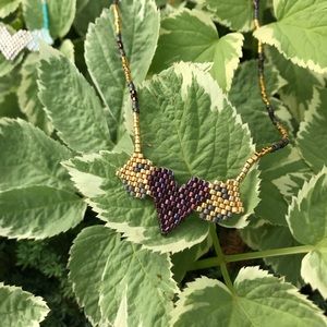 Gorgeous Handmade Heart w/Wings Dainty Necklace